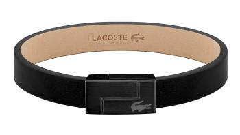 Lacoste Černý kožený náramek Lacoste Traveller 2040073