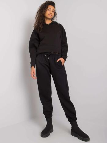 ČERNÉ DÁMSKÉ OVERSIZE TEPLÁKY RV-DR-7205.74-BLACK Velikost: S/M