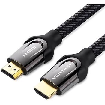 Vention Nylon Braided HDMI 2.0 Cable 2m Black Metal Type (VAA-B05-B200)