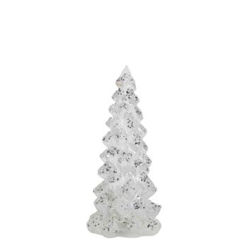 Bílý vánoční stromek se třpytkami Led S - Ø10*20cm XMLDWS