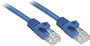 Síťový kabel RJ45 LINDY 48171, CAT 6, U/UTP, 0.50 m, modrá