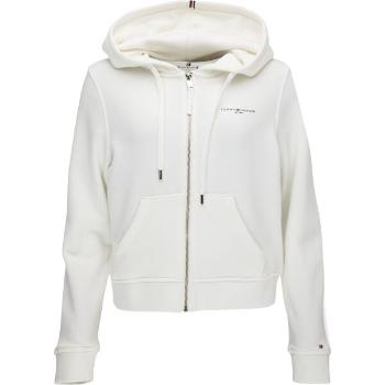 Tommy Hilfiger 1985 REG MINI CORP ZIP HOODIE Dámská mikina, bílá, velikost