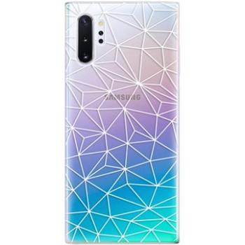 iSaprio Abstract Triangles 03 - white pro Samsung Galaxy Note 10+ (trian03w-TPU2_Note10P)
