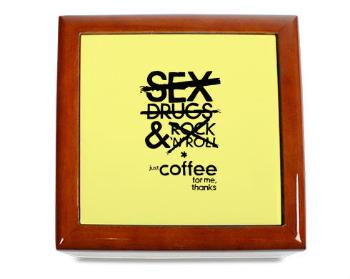 Dřevěná krabička Just Coffee