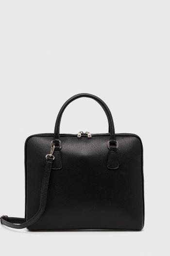 kožená taška na notebook Answear Lab černá barva