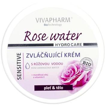 VIVACO Vivapharm Rose Water Zvláčňující krém s růžovou vodou 200 ml  (8595635216343)