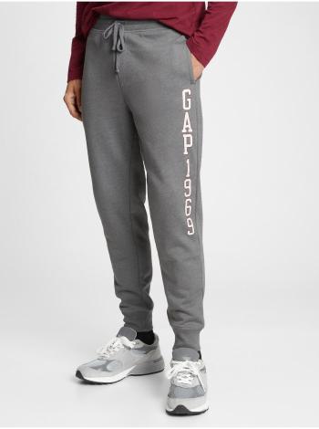 Šedé pánské tepláky GAP Logo joggers