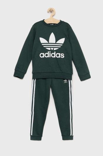 Dětská souprava adidas Originals zelená barva