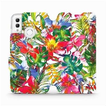 Flipové pouzdro na mobil Honor 10 Lite - MG07S Pestrobarevné květy a listy (5903226713516)