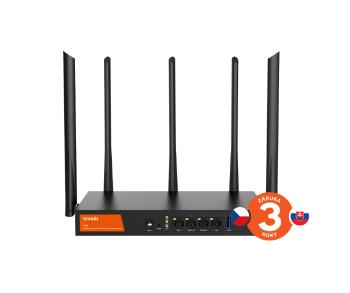 Tenda W30E WiFi Hotspot AX3000 Gigabit Router, 1x GWAN, 2x GWAN/LAN, 1x GLAN, VPN, Captive portal