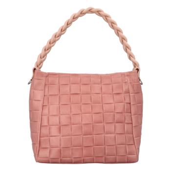 Dámská kožená kabelka Delami Chiara - růžová