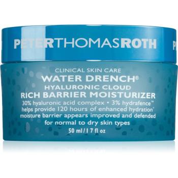 Peter Thomas Roth Water Drench Hyaluronic Cloud Rich Barrier Moisturizer bohatý hydratační krém pro obnovu kožní bariéry 50 ml