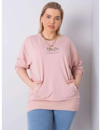 Dámská halenka plus size MESSINA špinavě růžová 