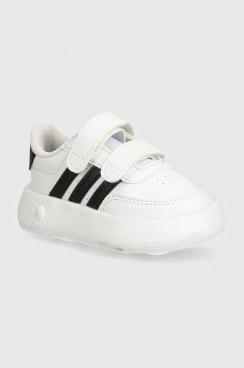 Dětské sneakers boty adidas BREAKNET 2.0 CF bílá barva, ID5276