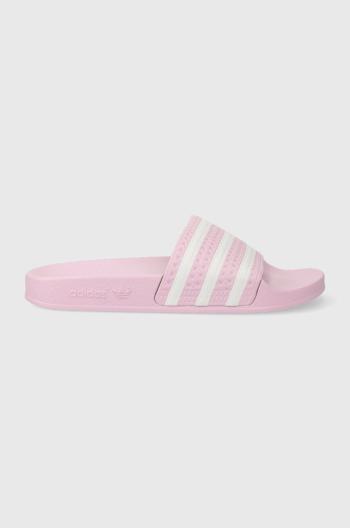 Pantofle adidas Originals Adilette dámské, růžová barva, IE9618