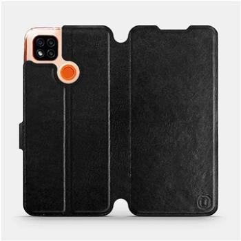 Flipové pouzdro na mobil Xiaomi Redmi 9C v provedení  Black&Orange s oranžovým vnitřkem (5903516334452)