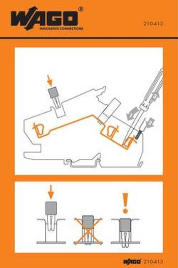 Manipulační nálepka, WAGO 210-413, 1000 ks