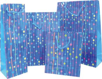 Procos Dárková taška na láhev - modrá 120 x 100 x 380 cm