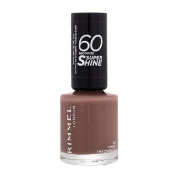 Rimmel London 60 Seconds Super Shine 8 ml lak na nehty pro ženy 101 Taupe Throwback