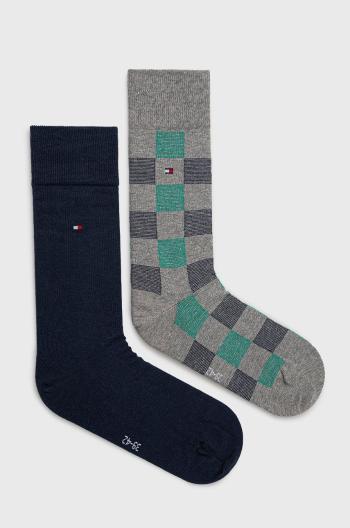 Ponožky Tommy Hilfiger pánské, šedá barva