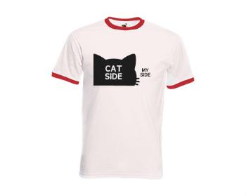 Pánské tričko s kontrastními lemy CAT SIDE