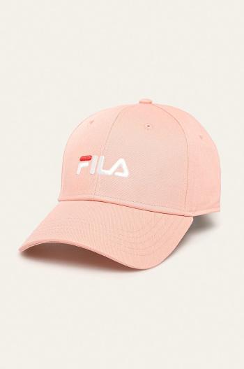 Čepice Fila růžová barva, s aplikací