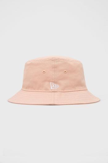 Bavlněná čepice New Era růžová barva