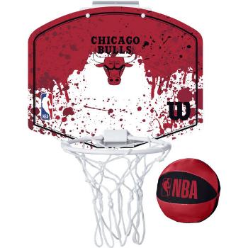 Wilson NBA MINI HOOP BULLS Mini basketbalový koš, červená, velikost UNI
