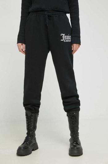 Tepláky Juicy Couture Sora dámské, černá barva, s potiskem