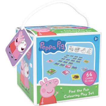 PRASÁTKO PEPPA COLOURING PLAY SET Pexeso, mix, velikost