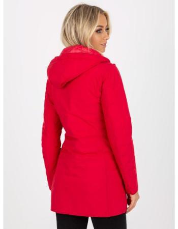 Dámská bunda s kapucí oboustranná přechodná MAUREEN červená 