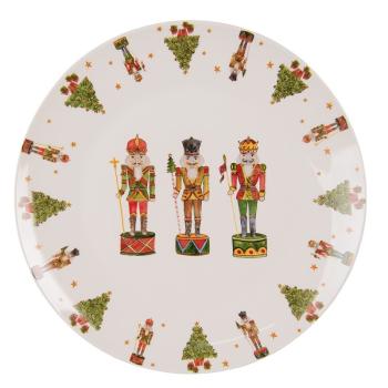 Porcelánový jídelní talíř s Louskáčky Happy Little Christmas  - Ø 26 cm HLCFP