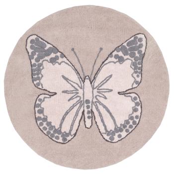 Lorena Canals koberce Bio koberec kusový, ručně tkaný Butterfly - 160x160 (průměr) kruh cm Růžová