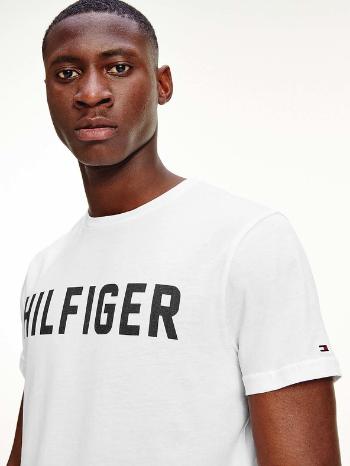 Tommy Hilfiger Lounge Logo Organic Cotton Triko na spaní Bílá