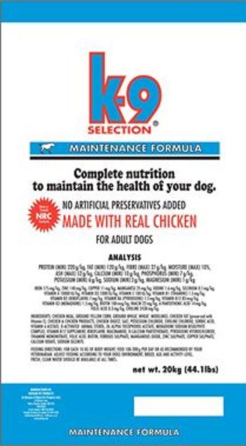 K-9  Maintenance Formula - 20kg