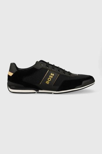 Sneakers boty BOSS Saturn černá barva, 50485629
