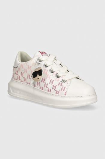 Sneakers boty Karl Lagerfeld KAPRI bílá barva, KL62576L