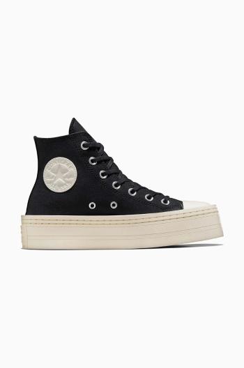 Kecky Converse Chuck Taylor All Star Modern Lift dámské, černá barva, A06141C