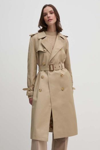 Trench kabát Lauren Ralph Lauren dámský, béžová barva, přechodný, 297951259