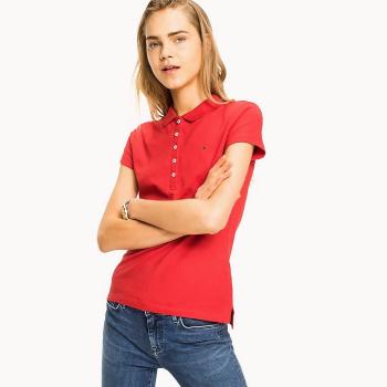 Tommy Hilfiger dámské červené polo - XL (611)