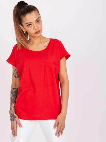 ČERVENÉ TRIČKO VENTURA S KRÁTKÝM RUKÁVEM A KAPSIČKOU TW-TS-1001.30X-RED Velikost: 2XL