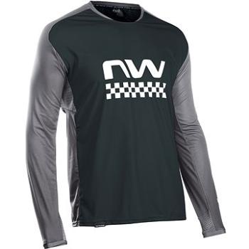 Northwave Edge Jersey LS Black/Dark Gr M (P508940_4:2_)