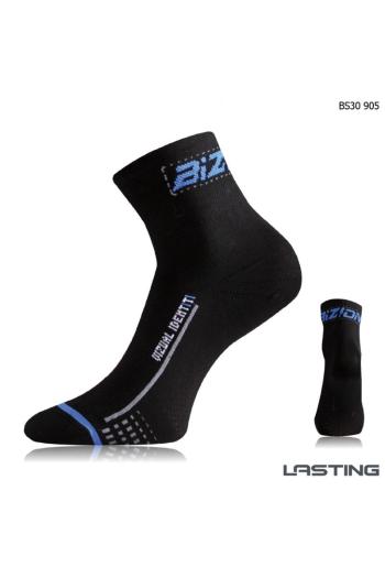 Lasting BS30 905 černá cyklo ponožky Velikost: (38-41) M ponožky