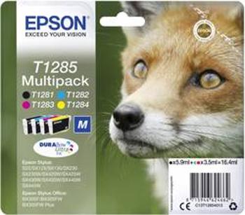 Epson Ink T1285 originál kombinované balení černá, azurová, purppurová, žlutá C13T12854012