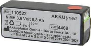 Akumulátor pro lékařské přístroje Akku Med Náhrada za originální akumulátor ACC-0750-00 3.6 V 800 mAh