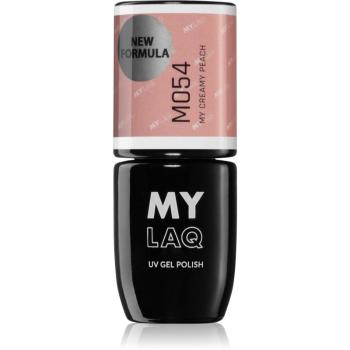 MYLAQ UV Gel Polish gelový lak na nehty odstín My Creamy Peach 5 ml