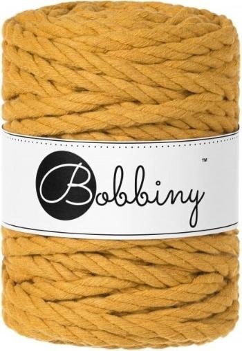 Bobbiny 3PLY Macrame Rope 9 mm 30 m Mustard Šňůra