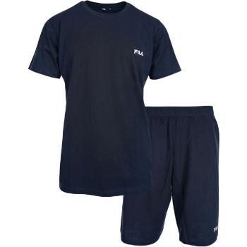 Fila SET SHORT SLEEVES T-SHIRT AND SHORT PANTS IN JERSEY Pánské pyžamo, tmavě modrá, velikost