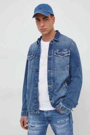 Džínová bunda Pepe Jeans Luka Stencil pánská, přechodná, PM402886