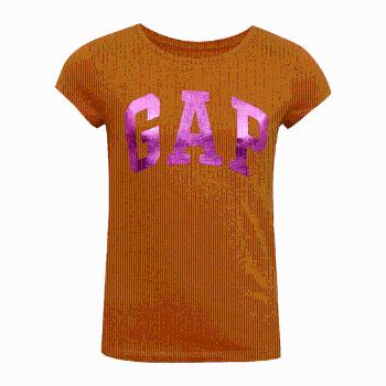 GAP V-HS SS VALUE LOGO TEE Dívčí tričko, oranžová, velikost S